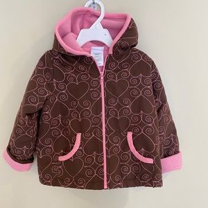 🦋5/$20! Okie Dokie Fleece Lined Jacket w/ 💕 3T